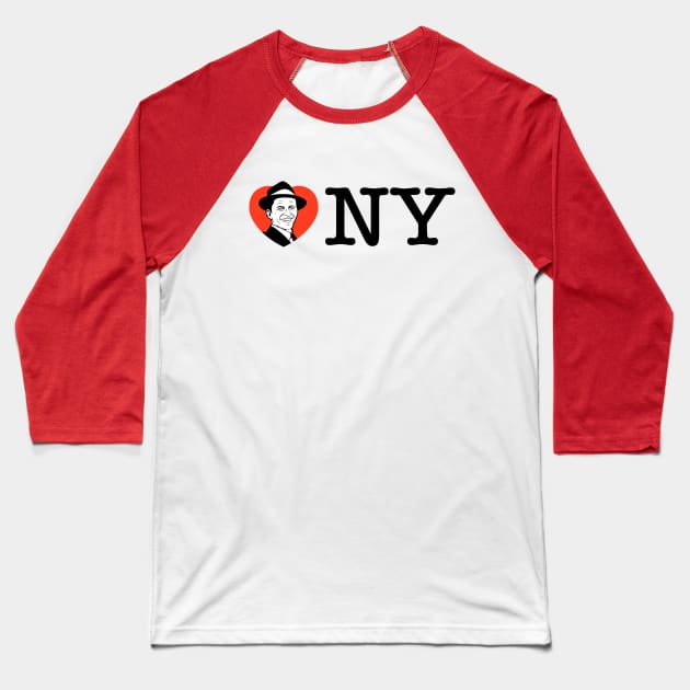 Frank Loves NY! Baseball T-Shirt by Raffiti